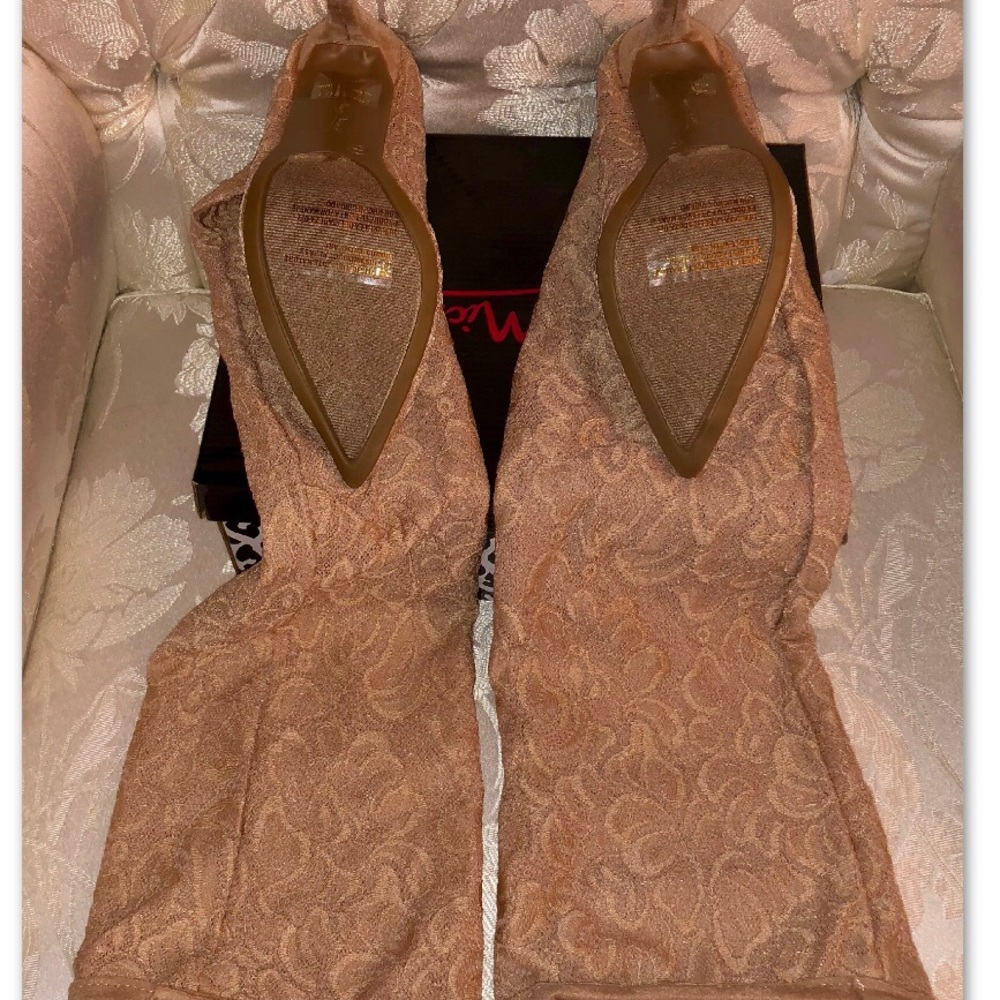 NUDE LACE OVER THE KNEE BOOT SOLD-OUT - Picture 4 of 8